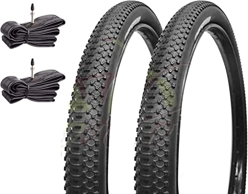 Mountain Bike Tyres : 2 COVERS 27.5 X 2.10 (54-584) + MOUNTAIN BIKE RIGID TIRES BICYCLE MTB BIKE