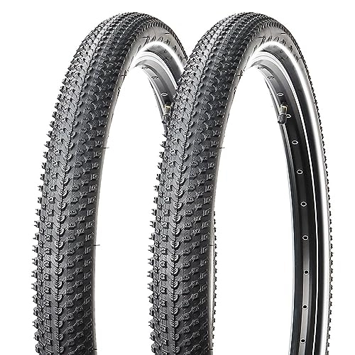 Mountain Bike Tyres : 2-Pack Mountain Bike Tires: MOHEGIA 27.5x2.1 Inch 60 TPI MTB Folding Replacement Bicycle Tires Pair