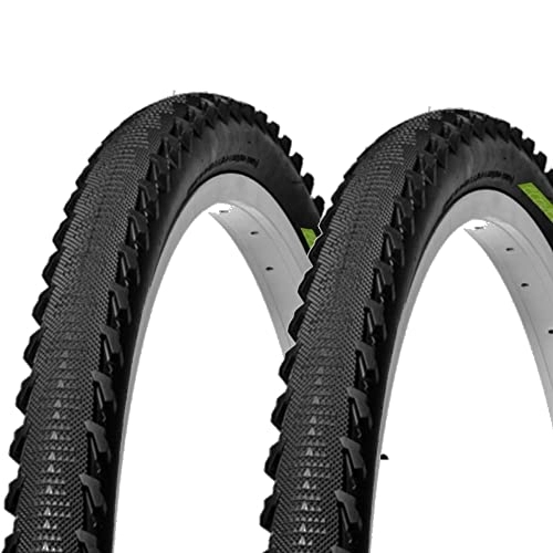 Mountain Bike Tyres : 2 x Demi Slick Tyres 26x1.95 | 50-559 MTB Trekking Bike Hybrid Mountain Bike CityBike