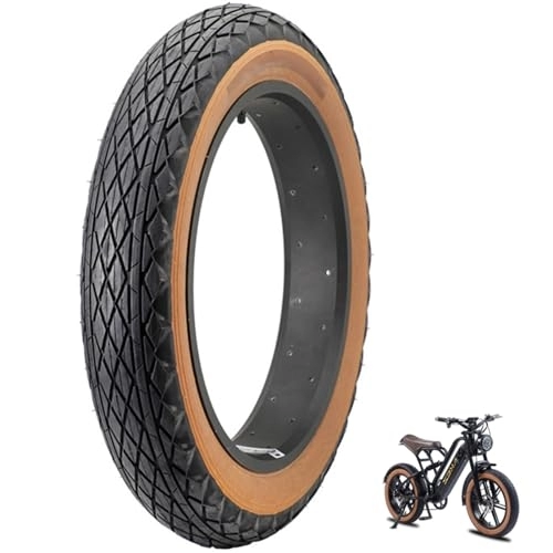 Mountain Bike Tyres : 20" E-Bike Fat Tire, 20X4.0 Inch (100-599) Fat Bike Tires Folding Low Resistance Wear-Resistant Replacement Tire Compatible Wide Mountain Bike Accessories