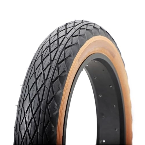 Mountain Bike Tyres : 20 inch Fat E-Bike Tire, 20 X 4.0-Inch (100-599) Fat Tire, 20 X 4.0 Folding Bead Replacement Tire Compatible with Mountain Snow Bike or 3-Wheel Bikes 20 PSI, Brown