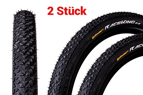 Mountain Bike Tyres : 2x 271 / 2Inches Continental Race King 2.2Mountain Bike Tyre Cover Tire 55-584Black