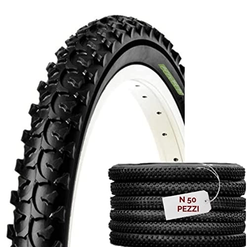 Mountain Bike Tyres : 50 COVERS 20 X 1.95 Rubber Tires for MTB Child Bike Bicycle 20" Tires Mountainbike