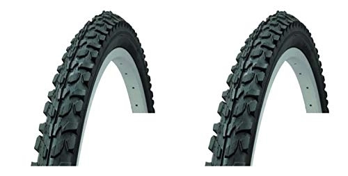 Mountain Bike Tyres : Aero Sport 2 x 24 x 1.95cm Cycle Tyres