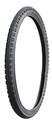 Mountain Bike Tyres : Ammaco. Essential IRC 26" x 1.95" Bicycle Bike Replacement Tyre Mountain Bike Black Off-Road Knobbly Shoulder, Low Profile Centre Tread (Two Tyres)