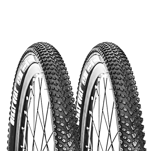 Mountain Bike Tyres : AVASTA Pair 26 x 2.10 Foldable 60 TPI MTB Mountain Bike Tires for 26 inch Cycle Road Hybrid Touring Electric Bicycle, Replacement Tire…