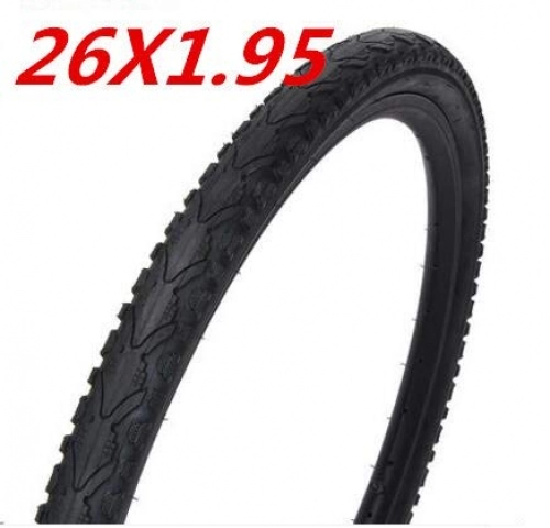 Mountain Bike Tyres : Bicycle tire Mtb 26 * 1.95 / 1.75 Mountain Bikes Tyre Quality Goods Bicycle Tires Replaceable (Color : Black)