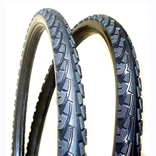 Mountain Bike Tyres : Bicycle tire MTB Mountain Bike Tires 26 * 1.95 26 * 2.125 26 * 1.50 1 Pcs Tire Fixed Inflation Solid Tyre Bicycle Gear Solid for Mountain Bike Durable (Color : Black)