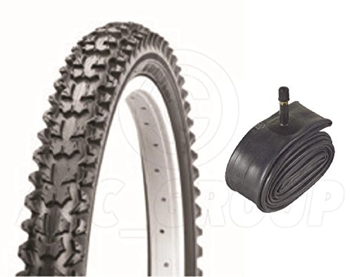 Mountain Bike Tyres : Bicycle Tyre Bike Tire - Mountain Bike - 16 x 2.125 - With Schrader Tube
