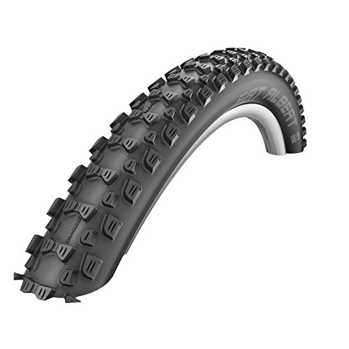Mountain Bike Tyres : Cicli Bonin Unisex's Schwalbe Fat Albert Rear Hs478 Pacestar Tl Easy Snakeskin Folding Tyres, Black, One Size