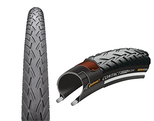 Mountain Bike Tyres : Continental Contact City Bike Tyre 26" E-25Reflex black 2019 26 inch Mountian bike tyre