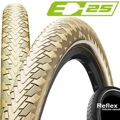 Mountain Bike Tyres : Continental Contact Cruiser Bike Tyre 26" E-25 Reflex beige Wheel width 50-559 | 26 x 2 2019 26 inch Mountian bike tyre