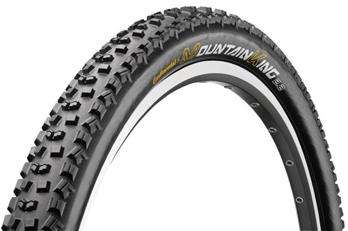 Mountain Bike Tyres : Continental Conti 0100509 Mountain King II 26 x 2.2 black Skin Folding