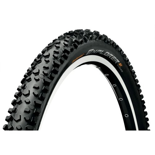 Mountain Bike Tyres : Continental Explorer 26 x 2.1" Black Wire Bead