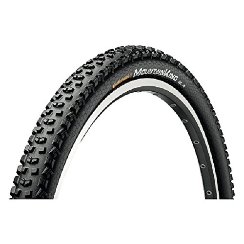 Mountain Bike Tyres : Continental Men's Mountain King II 2.2 Performance Folding Tyre, Black, Size 26 x 2.2