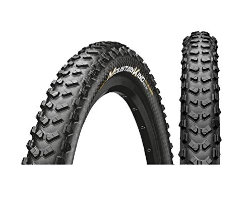 Mountain Bike Tyres : Continental Mountain King II 29 x 2.3 Bicycle Tyres 58-622 Wire Tyres Set of 2