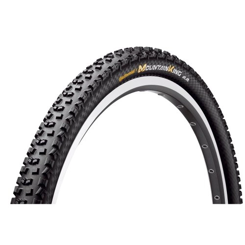 Mountain Bike Tyres : Continental Mountain King II ProTection 26 x 2.2 black folding