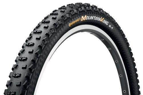 Mountain Bike Tyres : Continental New Mountain King II Folding Tyre in Black - 28 x 2.40 (29er)