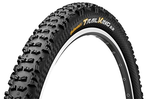 Mountain Bike Tyres : Continental Trail King Fold Protection / Apex, Black Chili, Mountain Bike Tire, 26 x 2.4-Inch, Black