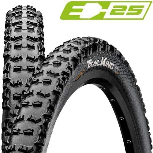 Mountain Bike Tyres : Continental Tyres Conti Trail King II 2.4 26 x 2.40 Inches 60-559 Black / Black (Pack of 1)