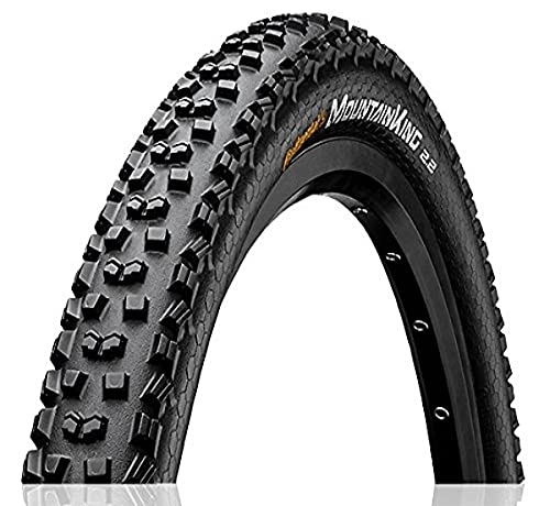 Mountain Bike Tyres : Continental Unisex Adult Mountain King II 2.2 Performance Tyre - Black, Size 26 x 2.2