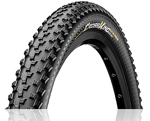 Mountain Bike Tyres : Continental Unisex – Adult's Cross King ShieldWall Bicycle Tyres, Black, 27.5 X 2.60