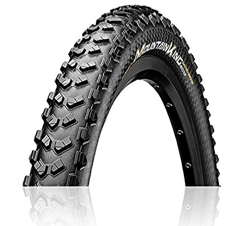 Mountain Bike Tyres : Continental Unisex Adulto Mountain King, Nero, 26 x 2.4