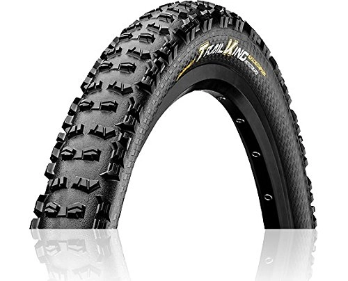 Mountain Bike Tyres : Continental Unisex's Trail King Bike Tire, Black, 27.5 x 2.4