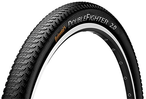 Mountain Bike Tyres : Continental Unisex's TYC01237 Double Fighter III Tyre, Black, 27.5 x 2.0-Inch