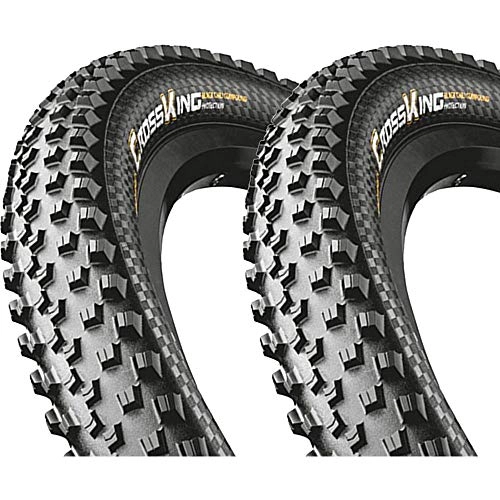 Mountain Bike Tyres : Continental Unisex_Adult Cross King Bicycle Tyres, Black, 27.5 x 2.6