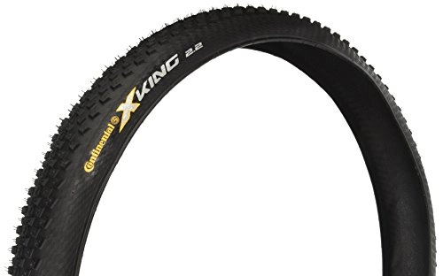 Mountain Bike Tyres : Continental X-King Fold ProTection Bike Tire, Black, 27.5-Inch x 2.2