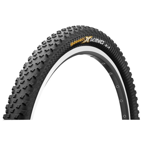 Mountain Bike Tyres : Continental X King Tubeless mountain bike Tyre for flexible soft case black Black - Black Size:26x2, 40 (60-559)