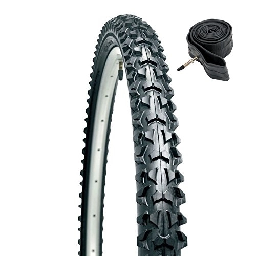 Mountain Bike Tyres : CST Eiger Mountain Bike Tyre 26" x 1.95" & Presta Inner Tube