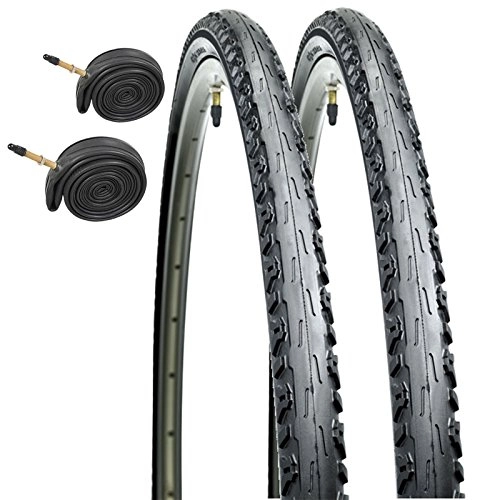 Mountain Bike Tyres : CST Raleigh T1531 Arrow 700 x 38c Hybrid Bike Tyres with Presta Tubes (Pair)