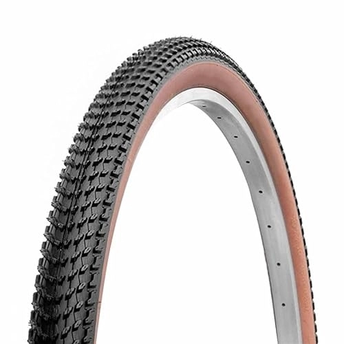Mountain Bike Tyres : Deli TS Tanwall 27.5 x 2.10 Mountain Bike Tyre Black Side Brown Reinforced Puncture Proof (54-584) (650b) 62tpi