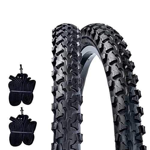 Mountain Bike Tyres : DSI 2 MTB Covers 26 x 1.90 (50-559) + Chambers TASSELLATI Mountain Bike Bicycle Tires