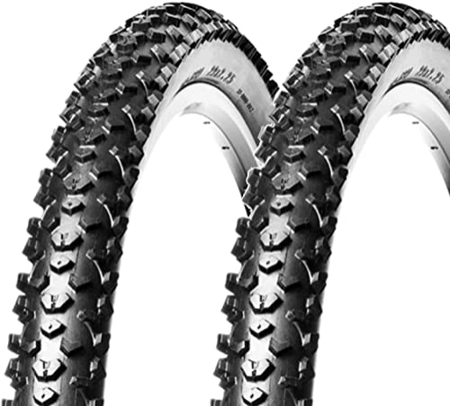 Mountain Bike Tyres : ECOVELO EBC27MBE, MTB Covers Unisex Adult, Black, 27.5 Inch