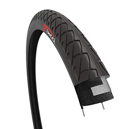 Mountain Bike Tyres : Fincci 26 x 2.10 Inch 54-559 Slick Tyre for Cycle Road Mountain MTB Hybrid Bike Bicycle