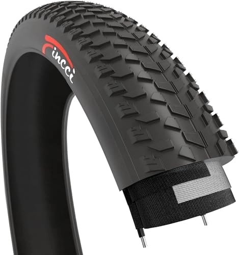 Mountain Bike Tyres : Fincci 26 x 4.0 Inch 100-559 Fat Tyre for Road Mountain MTB Mud Dirt Offroad Bike Bicycle