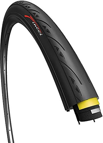 Mountain Bike Tyres : Fincci 700 x 25c road tyres 25-622 60 TPI Foldable for Cycle Race Road Racing Touring Bicycle Bike with LVL3 Nylon Protection Replacement for 700x25c 700x23c tyres