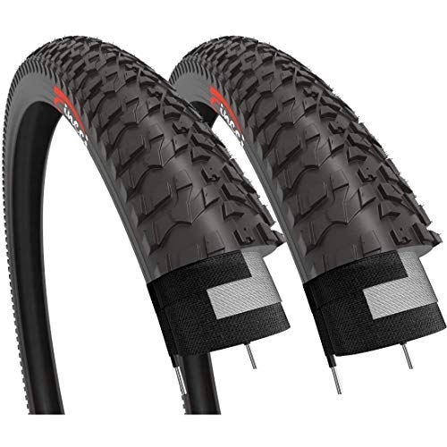 Mountain Bike Tyres : Fincci Pair 20x1.95 Tyre ETRTO 53-406 for BMX MTB Mountain Bicycle or Kids Childs Bike Cycle with 20 x 1.95 inch Tyres (Pack of 2)