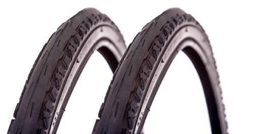 Mountain Bike Tyres : FireCloud Cycles 2 X Bronx 26" x 1.75" ROAD BIKE TYRES - pair SEMI SLICK