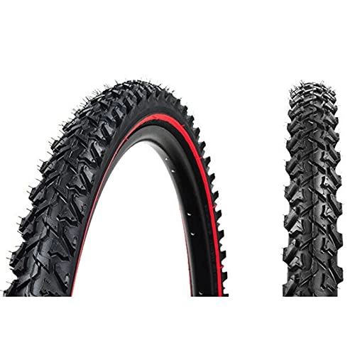 Mountain Bike Tyres : GYAM Bicycle tire 26 24 * 1.95 Mountain bike Tyre 27TPI Non-slip Inner Tube 40-65PSI Not Folding Cross-Country Tires Cycling Part, 24 * 1.95