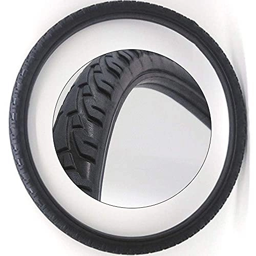 Mountain Bike Tyres : HAOKAN Solid Bicycle Tires 24×1.50 / 24×1.75 / 24×1.95 / 24×2.125 Inch Bicycle Tubeless Tires are Suitable for Mountain Bikes (Size : 24×2.125) (Size : 24×1.95)