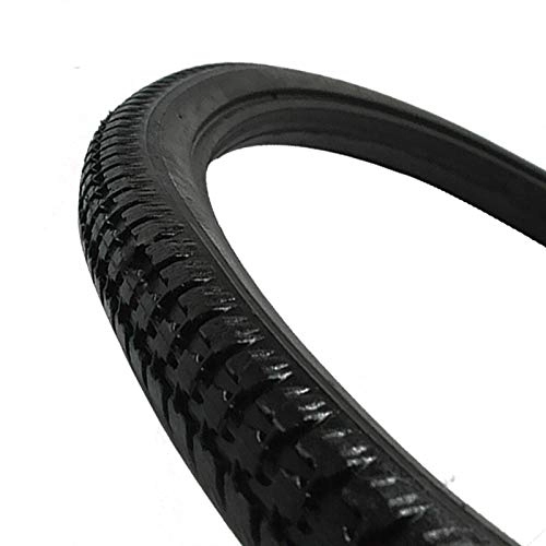 Mountain Bike Tyres : hclshops 26 * 1 3 / 8 Black MTB Solid Fixed Gear Road Bike Tire Bicycle Tire Cycling Tubeless Tyre