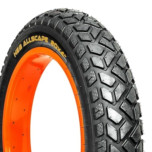 Mountain Bike Tyres : HEB ALLSCAPE 20x4.0. in Fat Tire for E-Bike MTB, Heavy Duty High-Performance Puncture Resistant E-Bike Mountain Bike Tire, All-Terrain Directional Tread, High-Density Tire for Street & Trail Riding