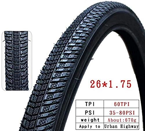 Mountain Bike Tyres : HJTLK Highway Bicycle Tire Steel Wire Tyre 26 Inches 1.5 1.75 60TPI 700C*28 32 35 38C 30TPI Mountain Bike Tires Parts