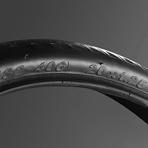 Mountain Bike Tyres : HMTE Folding Bicycle Tire 20x1.25 22x1.25 60TPI Road Mountain Bike Tires MTB 240g 325g Cycling Tyres 20er 50-85PSI (Color : 20x1.25)