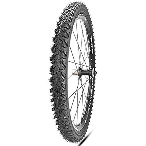 Mountain Bike Tyres : HMTE Mountain Bike Wire Bead Tires 24 * 1.95, 26 * 1.95, 26 * 2.1, all Terrain, Replacement Bicycle Tyre for 24 / 26 Inch Cycle Wheel (Size : 26 * 1.95) (24 * 1.95)