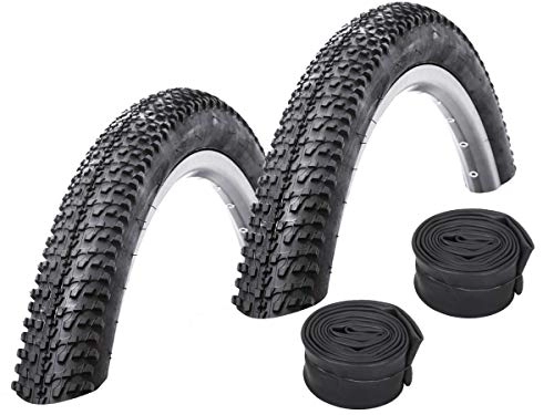 Mountain Bike Tyres : Kenda Set: 2 x K1153 MTB Tyres 29x2.10 / 52-622 + 2 Conti Hoses Dunlop Valve